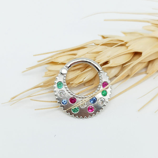 Rainbow Daith Earring